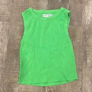Neon green tank top